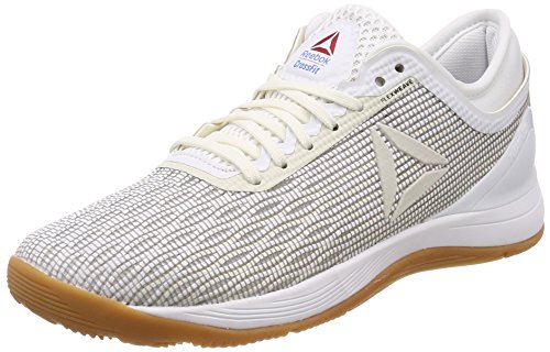 Reebok R Crossfit Nano 8.0, Zapatillas de Deporte Mujer, Blanco (White/Classic White/Excellent Red/Blue/Gum White/Classic White/Excellent Red/Blue/Gum), 38 EU