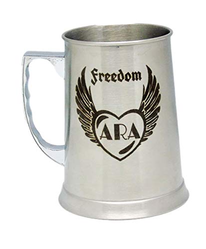 regalo grabado Jarra Cerveza de Acero Personalizada con Dibujo, Nombre, Logo, Escudo, como desee. (Asa a la Derecha) regalo grabado Jarra Cerveza de Acero Personalizada con Dibujo, Nombre, Logo, Escudo, como desee. (Asa a la Derecha)
