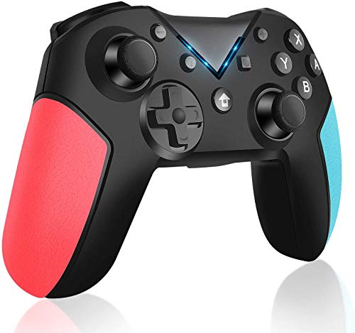 RegeMoudal Mando para Nintendo Switch, Wireless Bluetooth Pro Controller Controlador con batería recargable para Switch / Lite, Soporta Turbo, Gyro de 6 ejes, Vibración dual