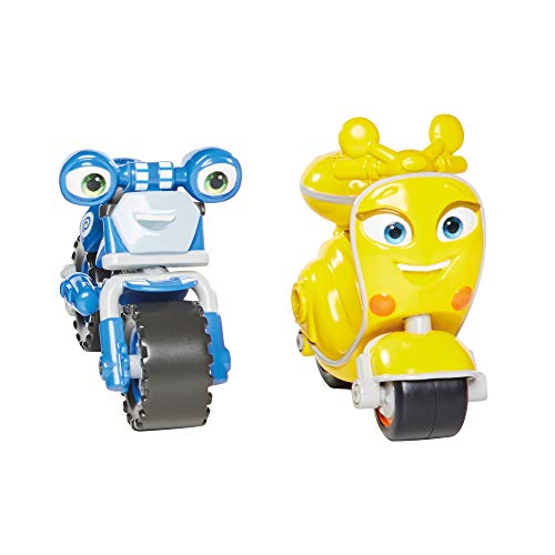 Ricky Zoom T20045 Loop & Scootio - Juego de 2 Figuras de acción de 7,6 cm con Ruedas, Juguetes de Moto para niños y niñas de 3 años +