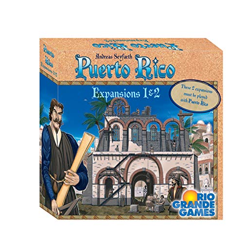 Rio Grande Games RGG565 Puerto Rico Expansions 1 & 2: The New Buildings & The Nobles, Mixed Colours