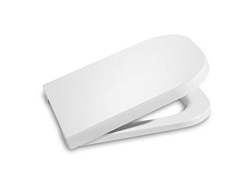 Roca A801470004 Tapa y asiento para inodoro, distancia entre los orificios de anclaje: 16 cm, Blanco Roca A801470004 Tapa y asiento para inodoro, distancia entre los orificios de anclaje: 16 cm, Blanco