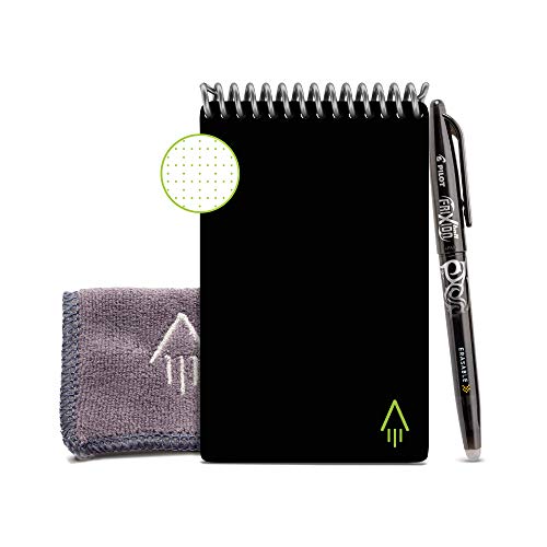 Rocketbook Everlast Mini Smart - Cuaderno reutilizable, Negro, Mini A6 Rocketbook Everlast Mini Smart - Cuaderno reutilizable, Negro, Mini A6
