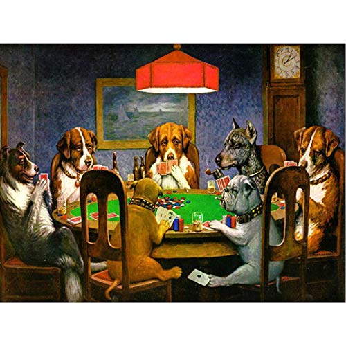 Rompecabezas Para Adultos Perros Adultos Jugar Poker Niños Descompresión Educativa Decoración Juguete 1000piezas