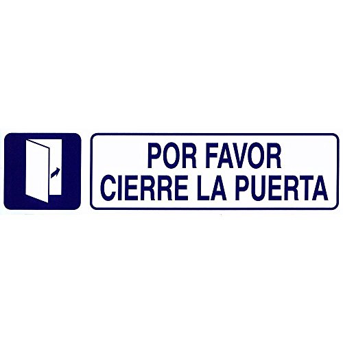 Rotulo Adhesivo 250x63 mm. Por Favor Cierre Puerta Rotulo Adhesivo 250x63 mm. Por Favor Cierre Puerta