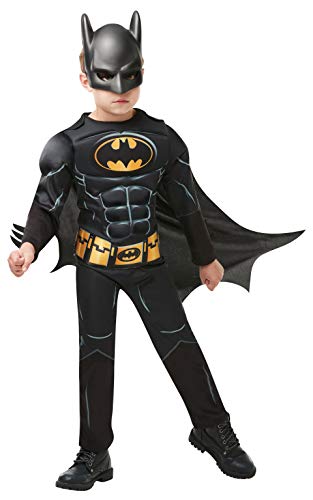 Rubies - Disfraz de Batman Deluxe para niño, 5-6 años (Rubies 300002-M) Rubies - Disfraz de Batman Deluxe para niño, 5-6 años (Rubies 300002-M)