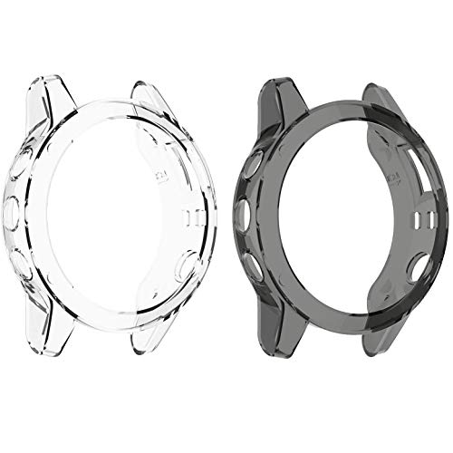 RuenTech Funda protectora para Garmin Fenix 5, carcasa protectora de silicona TPU suave, incluye cobertura de fácil acceso a todos los botones