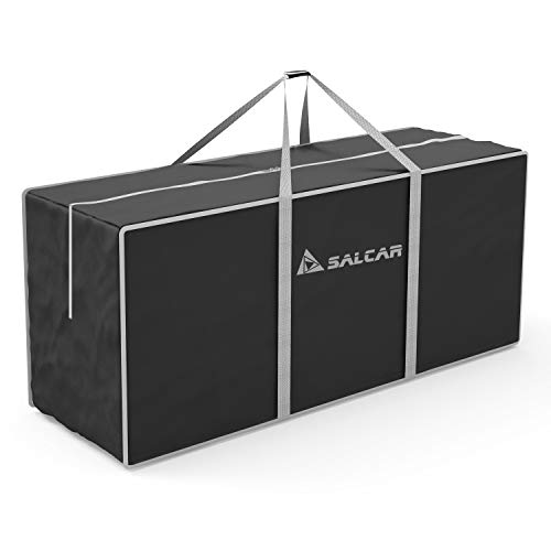 SALCAR Bolsa de Almacenamiento Grande para árbol de Navidad, 130 x 40 x 50 cm. Bolsa de Almacenamiento de Viaje de Gran tamaño,usada para almacenar árboles de Navidad, Ropa, Juguetes - Negro