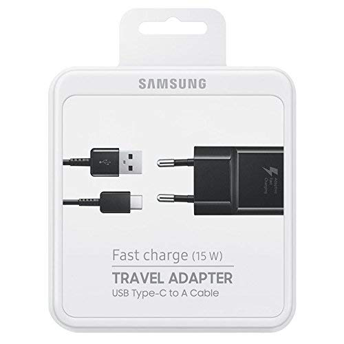 SAMSUNG Cargador Fast EP-TA20EBEC Negro Original Carga rápida para A8, Note 9, S8 S9 J7 2017 S9 Plus A5 2017 S8 Plus A3 2017 Paquete Sellado SAMSUNG Cargador Fast EP-TA20EBEC Negro Original Carga rápida para A8, Note 9, S8 S9 J7 2017 S9 Plus A5 2017 S8 Plus A3 2017 Paquete Sellado