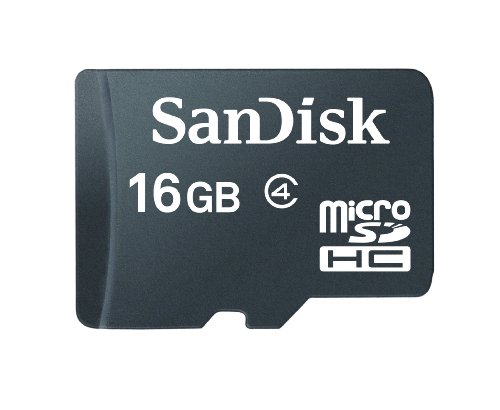 SanDisk SDSDQ-016G-FFP 16 GB MicroSDHC Memory Card - Frustration-Free Packaging (Label May Change)
