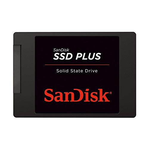 SanDisk SSD Plus Sata III, Disco Sólido Interno con hasta 535 MB/S, Serial ATA III, 1 TB, Negro