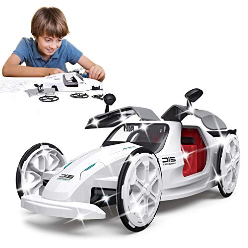 Seamuing Juguetes STEM Kit de Construcción de coche solar Kits de Ciencia Educativa Juguetes de Bricolaje Alimentados Por baterías o Energía Solar Para Regalo para Niños, Niñas y Niños de 6 7 8 Años