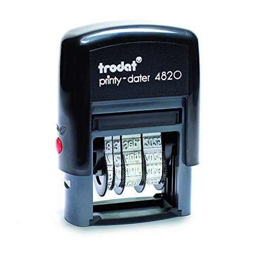 Sello Fechador Trodat Printy 4820, meses español abreviados, altura fecha 4 mm, autoentintable tinta negra Sello Fechador Trodat Printy 4820, meses español abreviados, altura fecha 4 mm, autoentintable tinta negra
