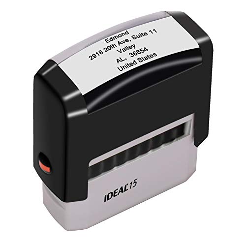Sello Personalizado,Sello Personalizable,70 x 25 mm, hasta 5 líneas, sellos de caucho para remite para empresas, oficinas, fabricación de tarjetas Sello Personalizado,Sello Personalizable,70 x 25 mm, hasta 5 líneas, sellos de caucho para remite para empresas, oficinas, fabricación de tarjetas