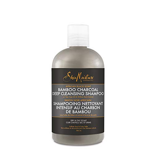 Shea Moisture Shea Moisture African Black Soap Bamboo Charcoal Champ㺠384 g Shea Moisture Shea Moisture African Black Soap Bamboo Charcoal Champ㺠384 g