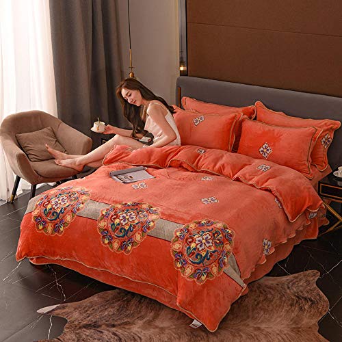 Shinon Funda nordica Cama 186,Forro Polar Grueso y cálido Cama Doble Individual Individual Funda nórdica tamaño King Funda de Almohada apartamento Familiar Hotel Z_Cama de 2,0 m (4 Piezas) Shinon Funda nordica Cama 186,Forro Polar Grueso y cálido Cama Doble Individual Individual Funda nórdica tamaño King Funda de Almohada apartamento Familiar Hotel Z_Cama de 2,0 m (4 Piezas)