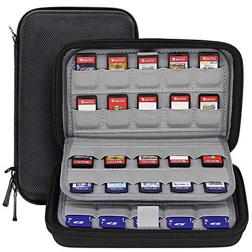 Sisma Funda de juegos para guardar 80 cartuchos Nintendo Switch PS Vita o Tarjetas SD - Estuche cartuchos juego - color negro Sisma Funda de juegos para guardar 80 cartuchos Nintendo Switch PS Vita o Tarjetas SD - Estuche cartuchos juego - color negro