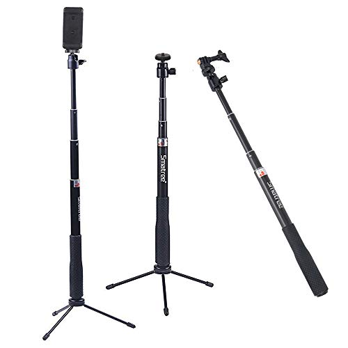 Smatree Q3 Palo Selfie Stick con Trípode para GoPro MAX, Hero 2018, Hero 9/8/7/6/5/4/3+/3/2/1/Fusion/Session, Ricoh Theta S/V, M15 Cámaras Compactas y Teléfonos Móviles Smatree Q3 Palo Selfie Stick con Trípode para GoPro MAX, Hero 2018, Hero 9/8/7/6/5/4/3+/3/2/1/Fusion/Session, Ricoh Theta S/V, M15 Cámaras Compactas y Teléfonos Móviles