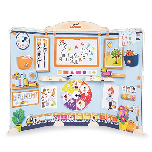 Smoby - Escuela Plegable para Jugar a Profes y Alumnos, para Niños a partir de 3 Años - 135 x 41 x 111 cm (Ancho x Fondo x Alto) Smoby - Escuela Plegable para Jugar a Profes y Alumnos, para Niños a partir de 3 Años - 135 x 41 x 111 cm (Ancho x Fondo x Alto)