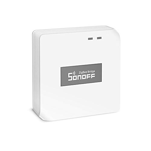 SONOFF ZBBridge es un puente inteligente Zigbee, Soporte de Protocolo Dual, WiFi & Zigbee, Control por medio de aplicación y gestión de dispositivos, Funciona con Alexa & Google Home.