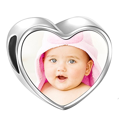 SOUFEEL Abalorio Charm Pulsera de Foto Personalizado Plata de Ley Navidad Cumpleaño y Aniversario para Madre Mujer Niña SOUFEEL Abalorio Charm Pulsera de Foto Personalizado Plata de Ley Navidad Cumpleaño y Aniversario para Madre Mujer Niña