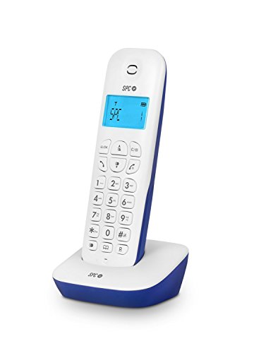 SPC Air teléfono inalámbrico con Agenda e identificación de Llamadas, Azul SPC Air teléfono inalámbrico con Agenda e identificación de Llamadas, Azul