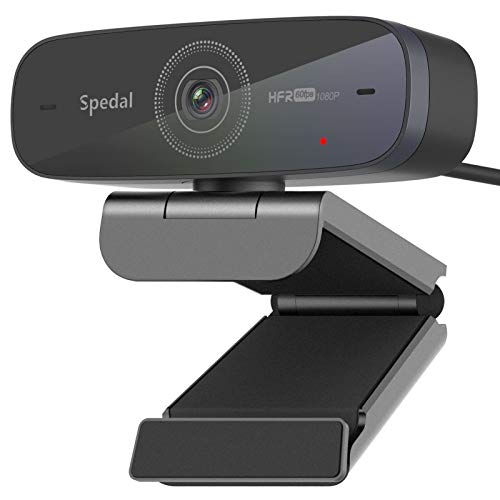 Spedal HD Webcam 1080P 60fps Streaming Cámara Web Autofocus Cámara Web USB con Micrófonos Cámara Web Portátil o Computadora Cámara Xbox OBS Skype Facebook Mac Compatible con Windows