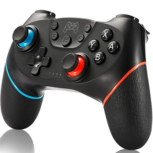 SPGOOD Mandos inalámbrico para Nintendo Switch, Bluetooth Wireless Mando Pro para Nintendo Switch/Switch Lite, Switch Remote Controller Gamepad con Turbo Dual Shock Gyro 6 ejes Somatosensory SPGOOD Mandos inalámbrico para Nintendo Switch, Bluetooth Wireless Mando Pro para Nintendo Switch/Switch Lite, Switch Remote Controller Gamepad con Turbo Dual Shock Gyro 6 ejes Somatosensory