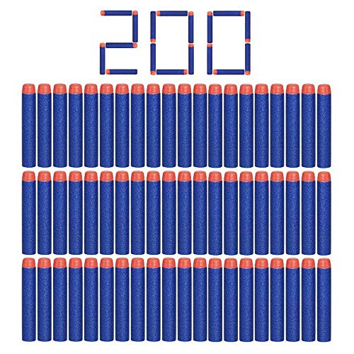 StillCool Nerf N-Strike 200pcs 7.2cm Espuma Suave Dardos Recarga Bala Blasters para Nerf N-Strike Elite Serie niños Juguete Pistola Azul Oscuro.