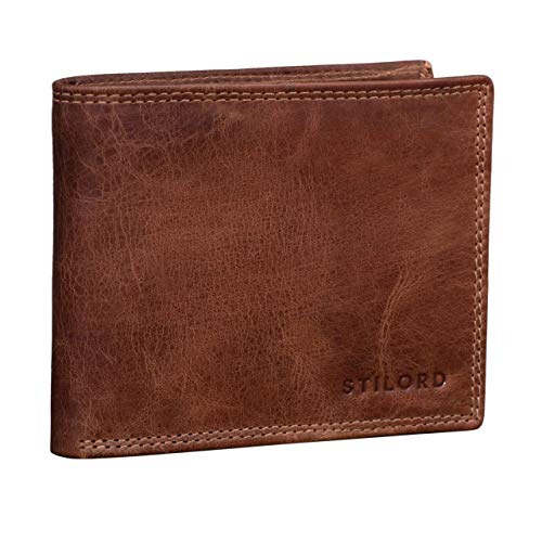 STILORD 'Antonio' Cartera o billeterade Piel RFID NFC Estilo Vintage para Hombres Portatarjetas o Monedero con diseño Original y de auténtico Cuero, Color:Cognac - Antico STILORD 'Antonio' Cartera o billeterade Piel RFID NFC Estilo Vintage para Hombres Portatarjetas o Monedero con diseño Original y de auténtico Cuero, Color:Cognac - Antico