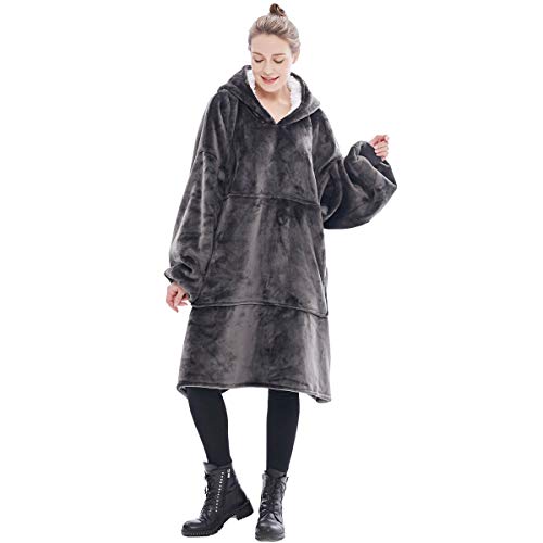 Sudadera con Capucha de Gran tamaño, la Original Sherpa con Bolsillo Frontal Grande, Suave y acogedora, con Capucha, 1 tamaño para Todos, Manta de TV para Hombres, Mujeres, Adolescentes y niños Sudadera con Capucha de Gran tamaño, la Original Sherpa con Bolsillo Frontal Grande, Suave y acogedora, con Capucha, 1 tamaño para Todos, Manta de TV para Hombres, Mujeres, Adolescentes y niños