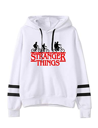 Sudadera Stranger Things Mujer, Sudadera Stranger Things 3 Unisex Hombres Adolescente Sudadera con Capucha Stranger Things Deporte Casual Impresión Suéter Jersey Series de Television Regalos (7,S)