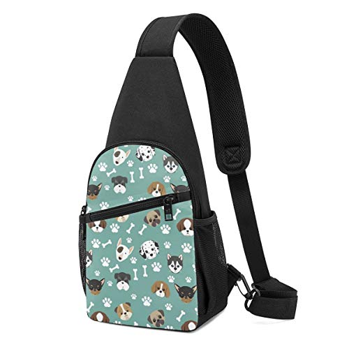 Sunny R Paquete de Pecho para Hombres Perros Patas y Huesos de Cara de Mascota Bolsa Cruzada Ligera con Correa de Hombro Ajustable para Ir de Compras Deportes Al Aire Libre Sunny R Paquete de Pecho para Hombres Perros Patas y Huesos de Cara de Mascota Bolsa Cruzada Ligera con Correa de Hombro Ajustable para Ir de Compras Deportes Al Aire Libre
