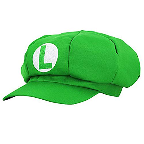 Super Mario Gorra Luigi - Disfraz de Adulto y Niños Carnaval y Cosplay - Classic Cappy Cap
