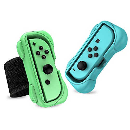 SUPERSUN 2 Piezas Correa para la Muñeca para Nintendo Switch Just Dance 2021 2020 2019, Agarrars para Joy Cons para Nintendo Switch, Elástica, Ajustable, Desmontable