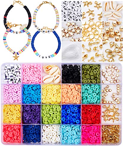 Tacobear Juguete de Cuentas Coloridas Abalorios Hacer Pulseras Collar de Bricolaje Cuentas de Arcilla de Joyas DIY Manualidad Fabricación de Joyas para Niños Adultas Tacobear Juguete de Cuentas Coloridas Abalorios Hacer Pulseras Collar de Bricolaje Cuentas de Arcilla de Joyas DIY Manualidad Fabricación de Joyas para Niños Adultas