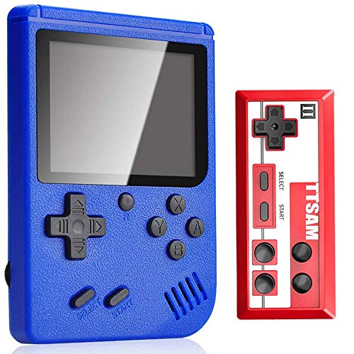Tanouve Consola Retro, Videoconsolas Consola de Juegos Portátil con 400 Juegos Clásicos Pantalla LCD 3 Pulgadas Soporte Conectar TV 2 Jugadores para Hombres Amigos en Navidad-Azul Tanouve Consola Retro, Videoconsolas Consola de Juegos Portátil con 400 Juegos Clásicos Pantalla LCD 3 Pulgadas Soporte Conectar TV 2 Jugadores para Hombres Amigos en Navidad-Azul