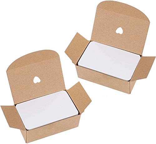 Tarjetas de Papel Blanco 200 Piezas Tarjetas de Mensaje para DIY Mensaje Etiquetas de Regalo 9*5cm Tarjetas de Papel Blanco 200 Piezas Tarjetas de Mensaje para DIY Mensaje Etiquetas de Regalo 9*5cm