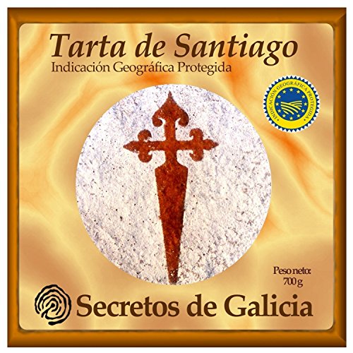Tarta de Santiago Artesanal 700 g. Certificada por Indicación Geográfica Protegida (IXP) Galicia. Tarta de Santiago Artesanal 700 g. Certificada por Indicación Geográfica Protegida (IXP) Galicia.
