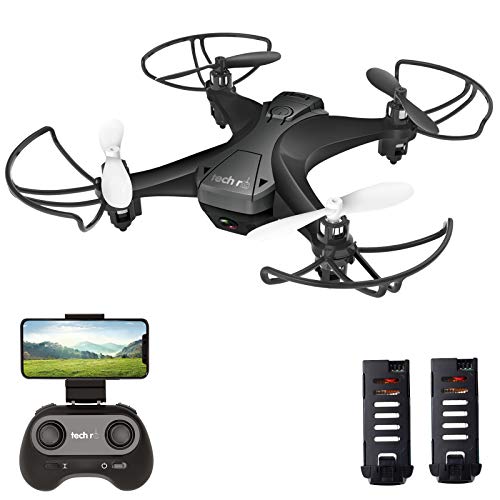 tech rc Mini Drone con Cámara, App WiFi FPV, Modo sin Cabeza, Despegue con Una Tecla y Aterrizaje por Gravedad RTF, Drone con Dos Baterías, Apto para Principiantes y Niños tech rc Mini Drone con Cámara, App WiFi FPV, Modo sin Cabeza, Despegue con Una Tecla y Aterrizaje por Gravedad RTF, Drone con Dos Baterías, Apto para Principiantes y Niños