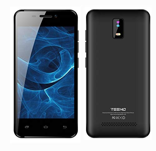 TEENO Telefono Movil Libre 4.0 Pulgadas 1GB RAM 8GB ROM 4G/WiFi 2*Micro SIM & 1 SD Card Dual Cámara Negro