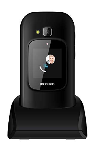 TELEFONO MOVIL INFINITON U1 con Tapa y Teclas Grandes para Mayores con Boton SOS (Negro) TELEFONO MOVIL INFINITON U1 con Tapa y Teclas Grandes para Mayores con Boton SOS (Negro)