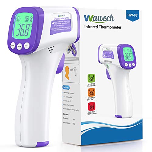Termometro Infrarrojos Wawech termometro digital sin contacto termómetro infrarrojo de frente para adultos bebés y niños