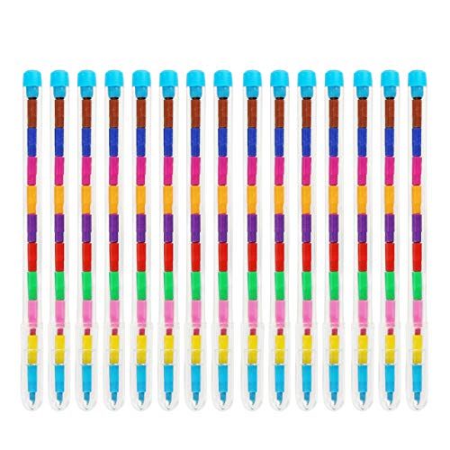 THE TWIDDLERS 36 lápices de Punta Intercambiable - 11 Colores Distintos - Ideales como Detalles de Fiesta, Rellenos para Bolsas de Fiesta, Cajas de sorpresas, Rellenos de Calcetines navideños