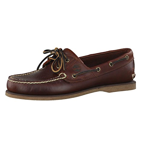 Timberland Classic 2 Eye, Náuticos Hombre, Marrón Rootbeer Smooth, 41.5 EU