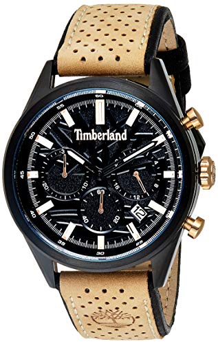 Timberland Reloj Cronógrafo para Hombre de Cuarzo con Correa en Cuero TBL.15476JSB/02 Timberland Reloj Cronógrafo para Hombre de Cuarzo con Correa en Cuero TBL.15476JSB/02