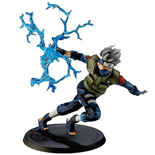 TLLY Figura de acción de Naruto Kakashi, 20cm Nuevo Kakashi Anime Puppet Action PVC Figuras de Juguete, Figura Coleccionable Modelo Mesa Decoración de Escritorio para Naruto Lover