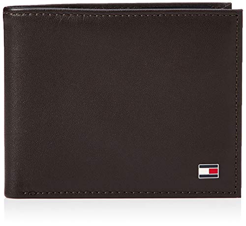 Tommy Hilfiger Eton Mini CC Wallet, Cartera para Hombre, Brown, OS Tommy Hilfiger Eton Mini CC Wallet, Cartera para Hombre, Brown, OS
