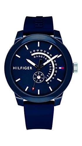 Tommy Hilfiger Reloj Analógico para Hombre de Cuarzo con Correa en Silicona 1791482