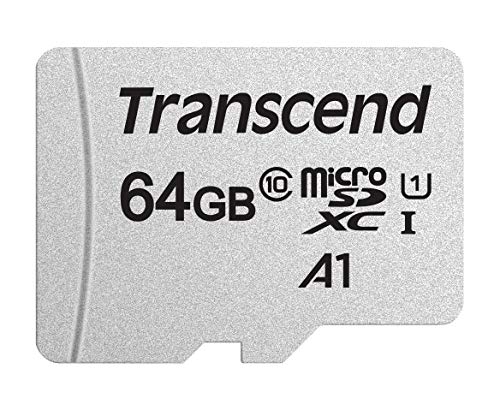 Transcend Usd300S Tarjeta Microsd de 64Gb, Clase 10, U1, A1, Hasta 95 Mbs de Lectura Transcend Usd300S Tarjeta Microsd de 64Gb, Clase 10, U1, A1, Hasta 95 Mbs de Lectura